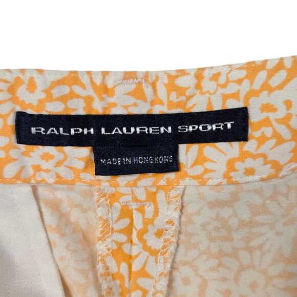 Ralph Lauren‎ Sport Womens Floral Preppy Shorts Size 2 Cotton Vacation - Picture 9 of 9